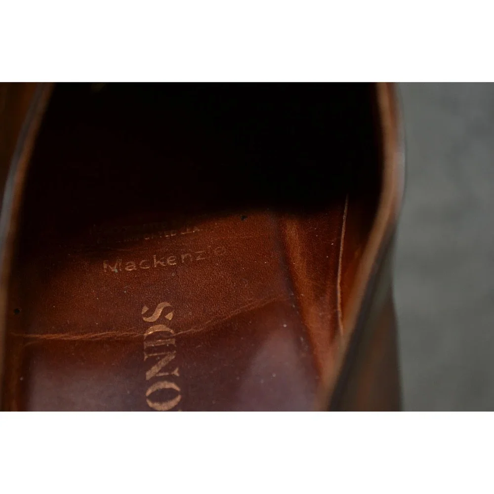 Allen Edmonds Mackenzie Shoes Mens 13 B Brown Leather Cap Toe Oxford Dress USA